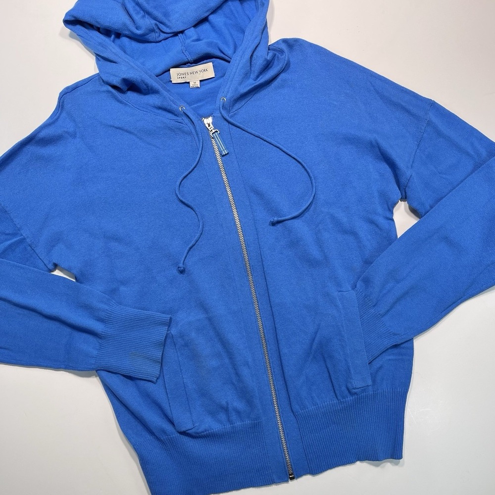 Jones New York Sport Women's Full Zip Hoodie Cardigan Medium